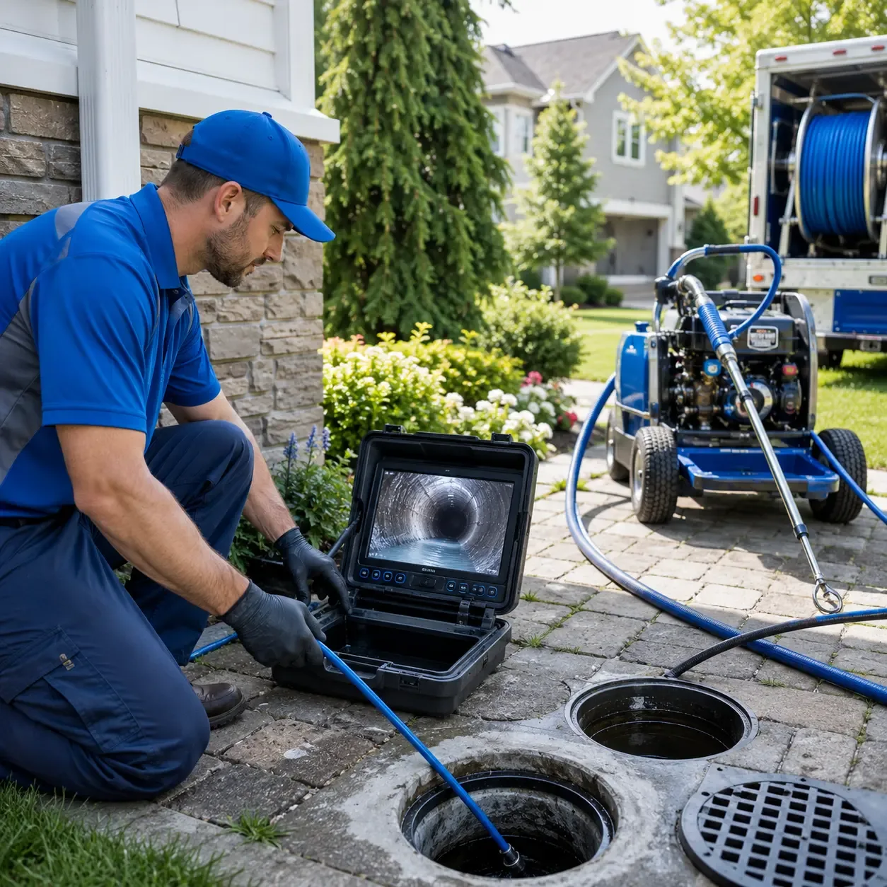 Outdoor drain cleaning professionals serving Hazleton, IA