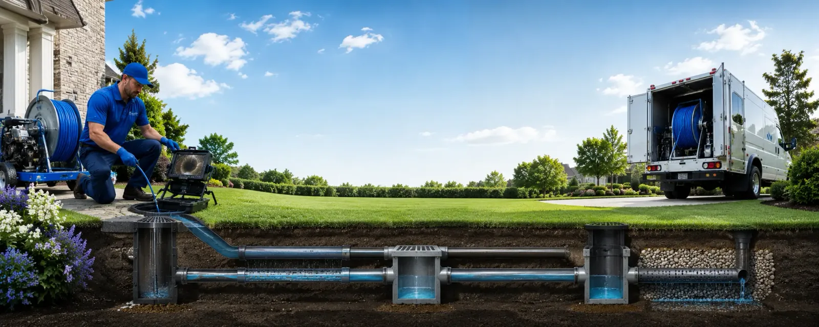 Outdoor drain cleaning information for Hazleton, IA